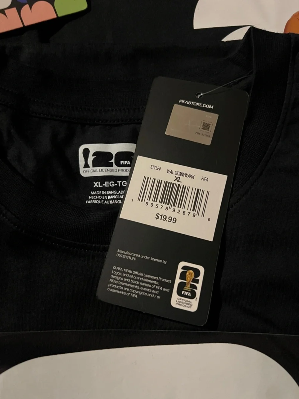 FIFA World Cup Trophy Tee by FIFA - Black - Picture 3 of 4